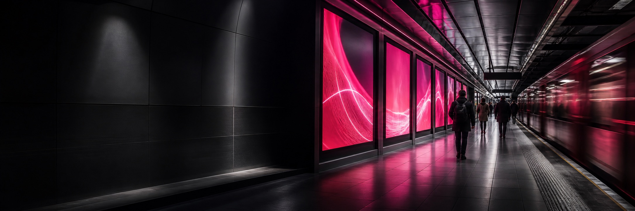 Prime Media outdoor advertising concept in a London Underground environment